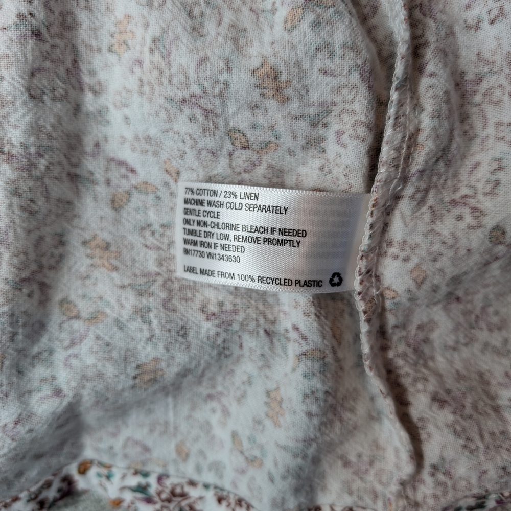 Pre-owned Universal Thread Floral Print Top - Picture 8 of 9